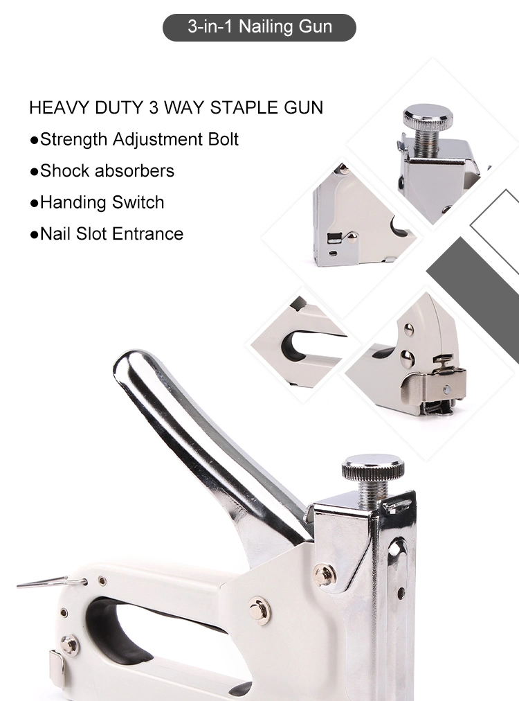 3 Way Staples Gun GS Stapler for Wood Upholstery Ceiling Tiles Rack Roofing