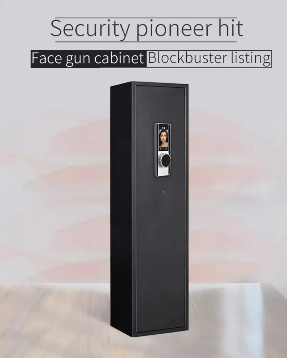 Factory Direct Facial Recognition Unlock 5 Guns High Security Metal Gun Cabinet