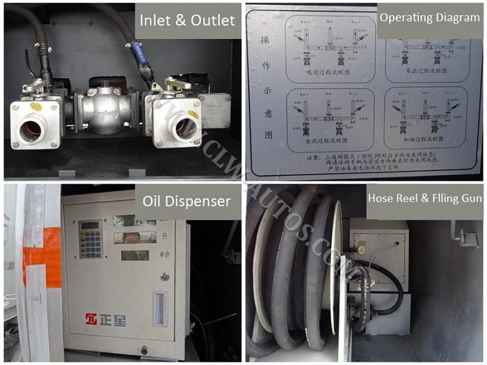 6000liters 6tons Fuel Dispenser Tanker Truck 4*2 Petrol Oil Diesel Delivery and Refueling Truck