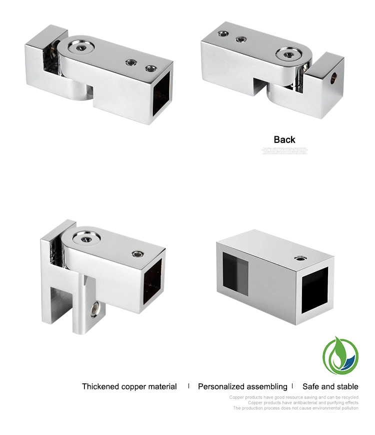 15X15mm Brass T-Shaped Connector Glass to Wall Square Support Bar Frameless Glass Door Fixing Bracket Sb1506