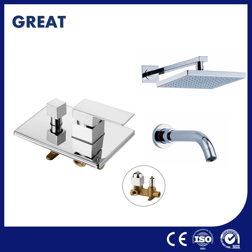 Great Chrome Concealed Shower System Mixers Factory Concealed Vertical Shower Faucet China Gl5025A501 Shower Faucet Fast Concealed Mixer Shower System Faucet