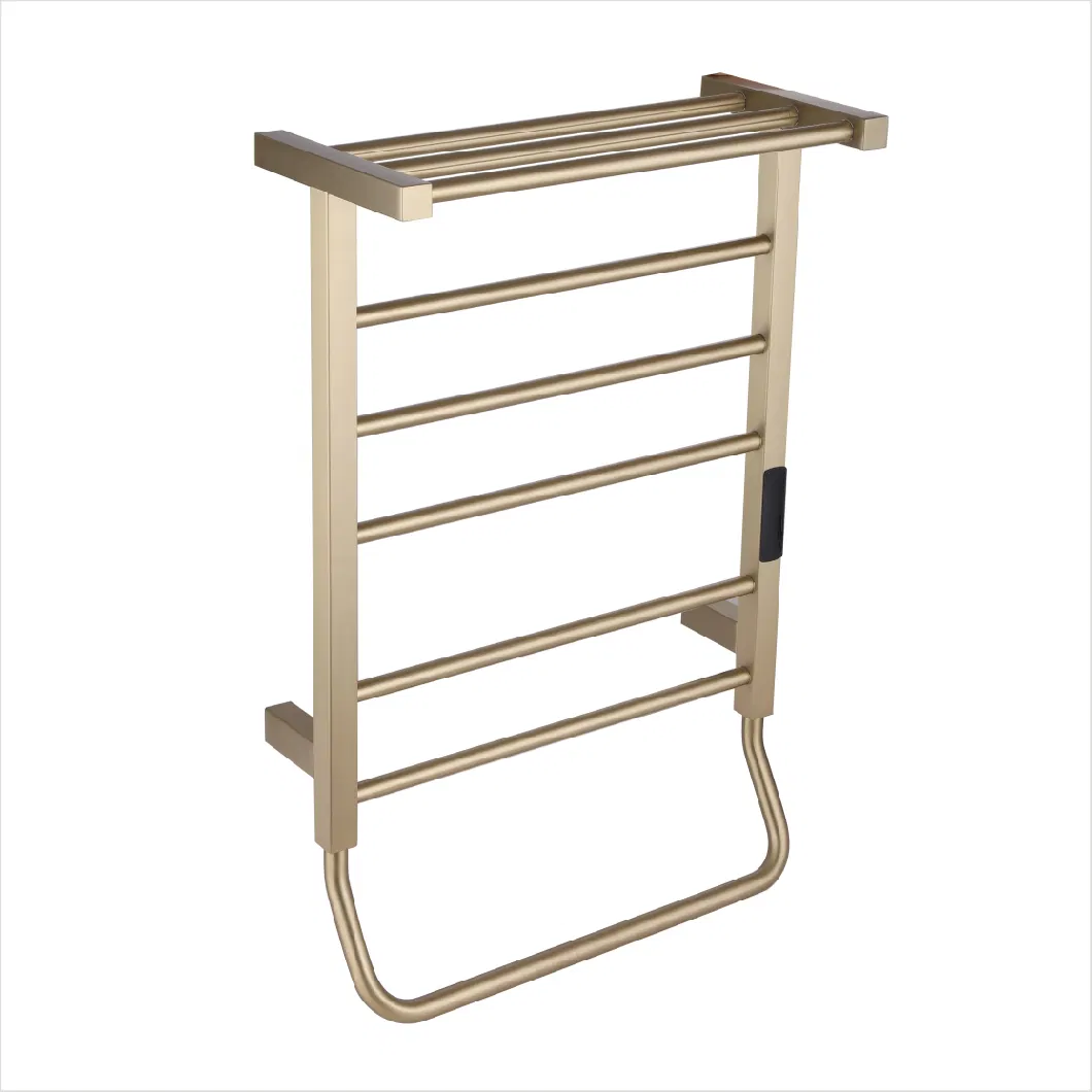 Energy-Efficient Electric Towel Rack with Top Shelf