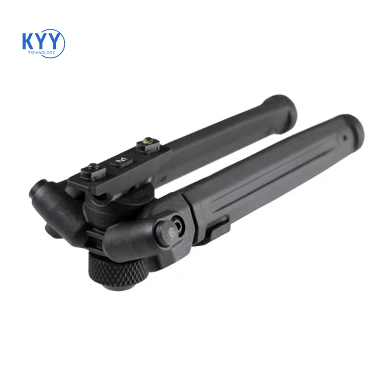 Outdoor Aluminum Alloy Nylon Foot Stand Telescopic Tactical Rack Bipod