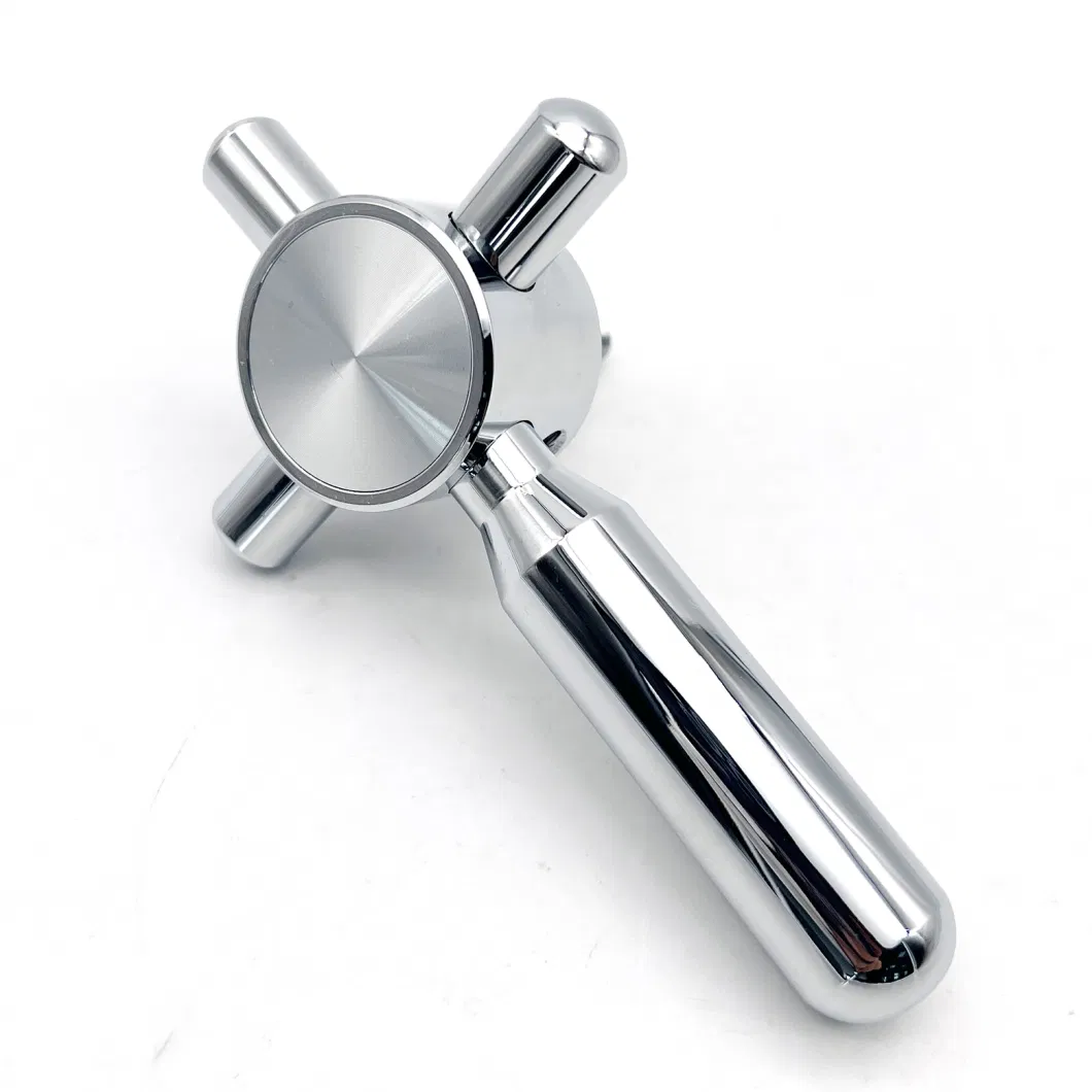 New Design Zinc Alloy Chrome Finish 4 Spoke Safe Handle