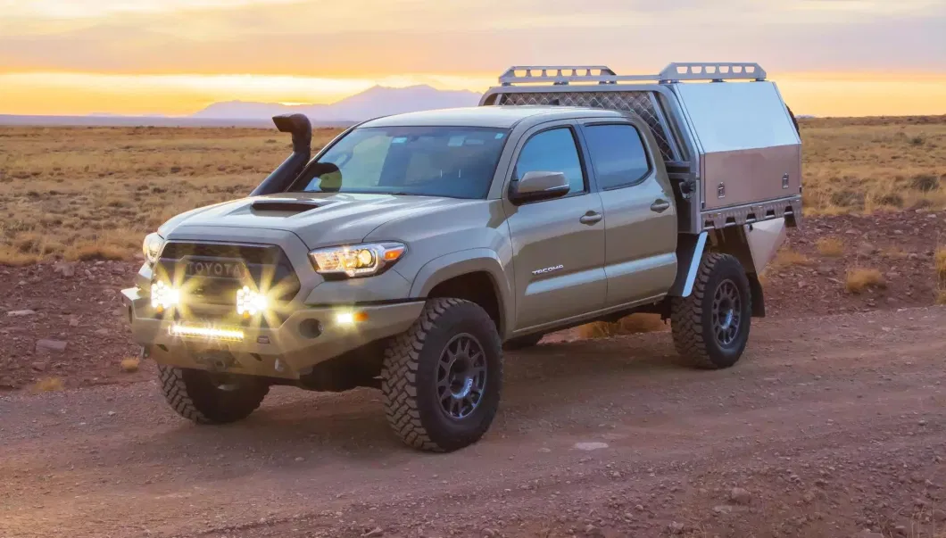 OEM Waterproof Aluminum Truck Bed Tool Box Aluminum 3 Door Ute Canopy 1800L X 1780W Roof Rack for Ute Canopy