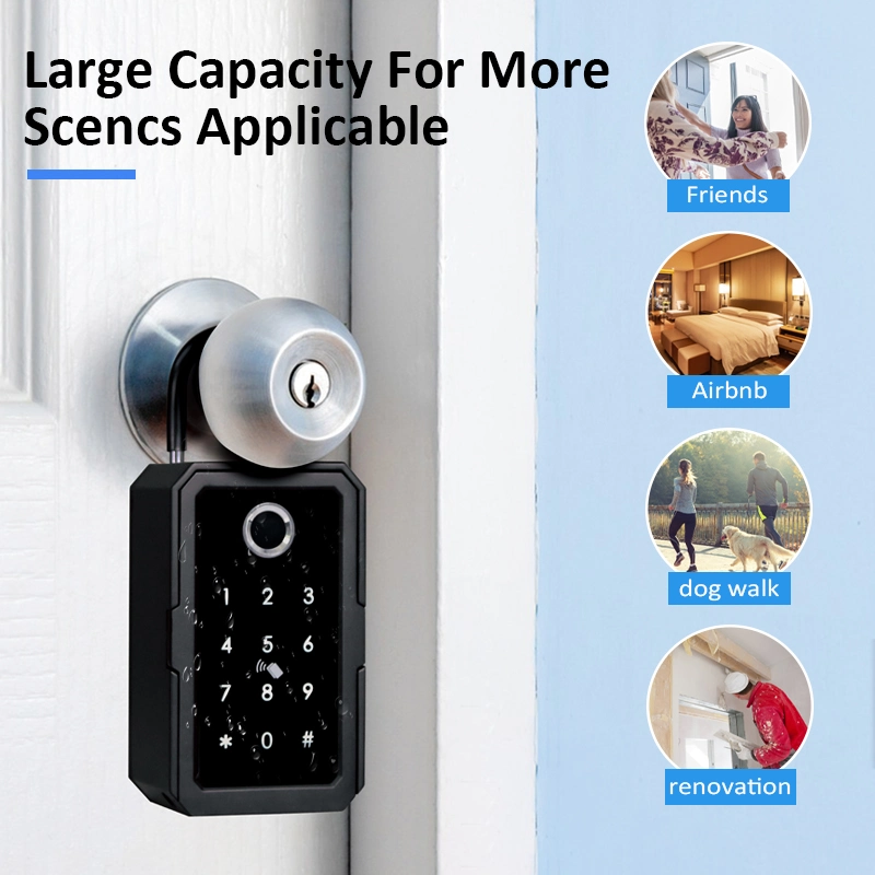 Digital Alloy WiFi Smart Key Box Wall Mounted