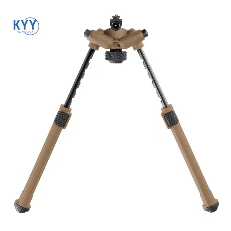 Outdoor Aluminum Alloy Nylon Foot Stand Telescopic Tactical Rack Bipod