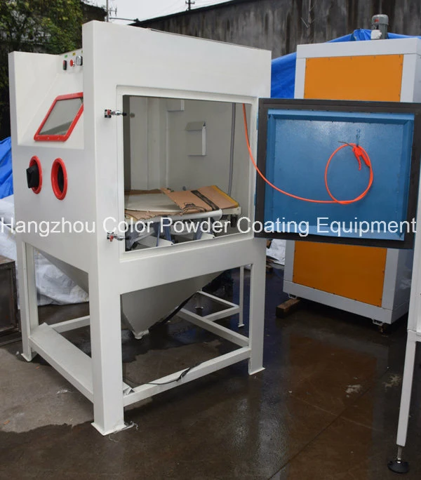 Sandblasting Cabinet with Dust Collector, Trigger Gun, Nozzles