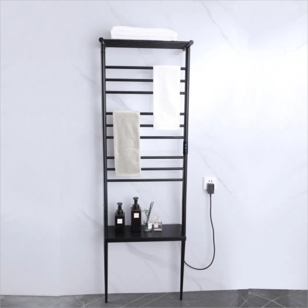 Large Capacity Stainless Steel Electric Towel Rack with Top Rack