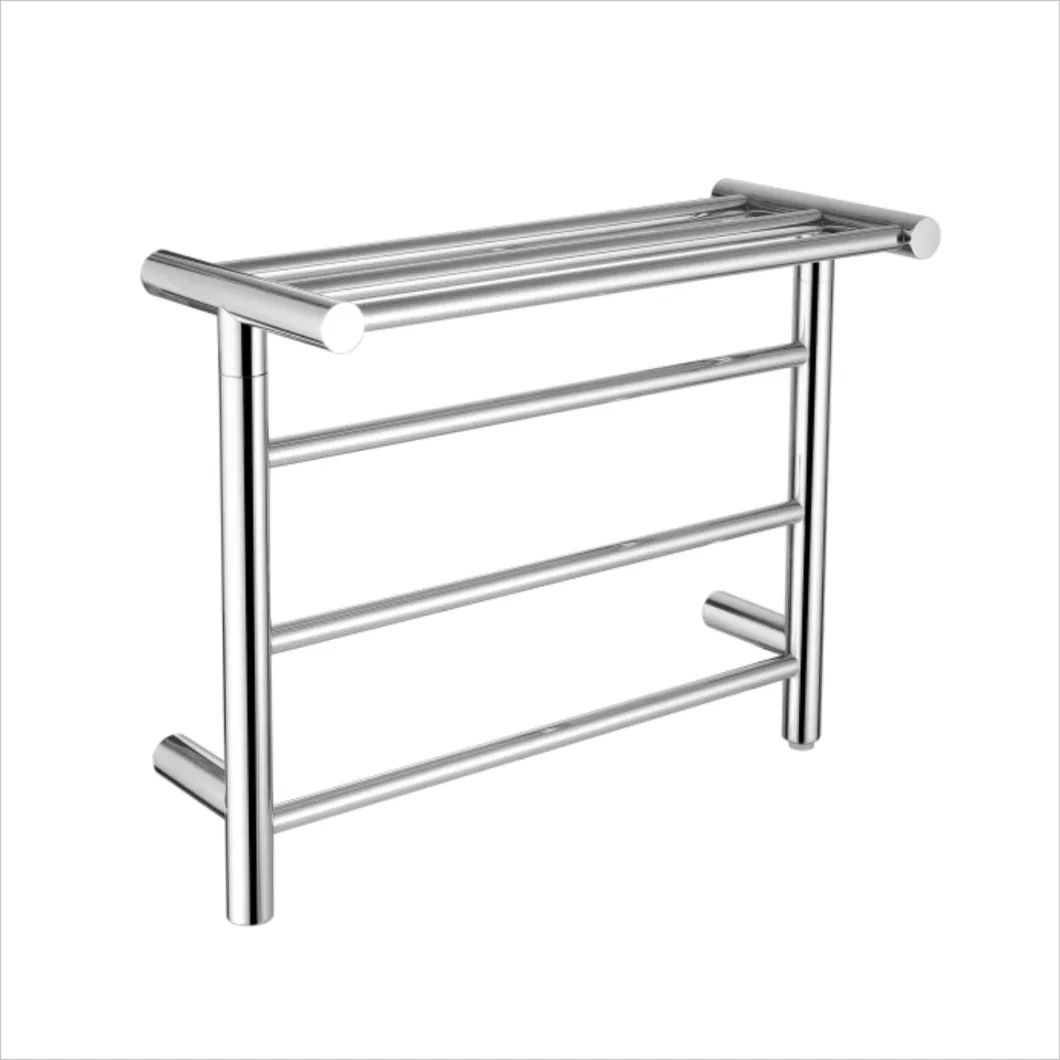 Stainless Steel Electric Towel Rack with Top Rack for Small Spaces