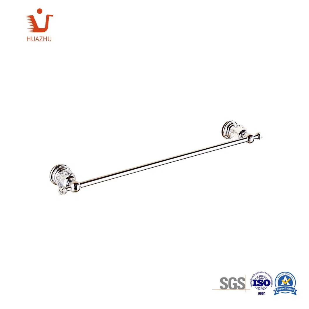 Wall Mount Bathroom Fitting Accessories Chrome Polished Finish Towel Bar