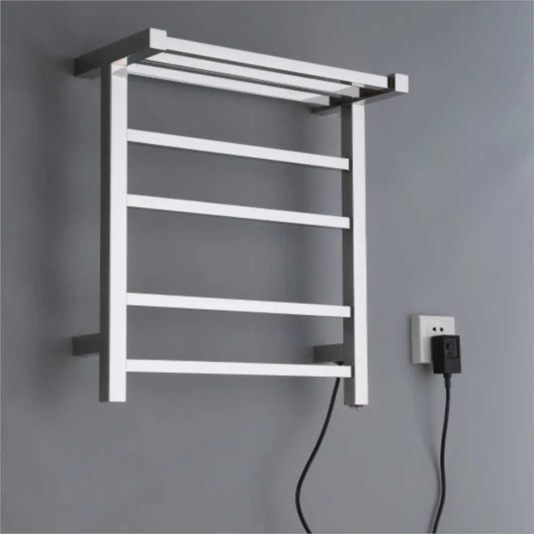 304 Stainless Steel with Storage Rack Simple Energy-Saving Electric Towel Rack