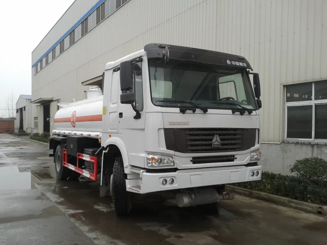 Sinotruck HOWO 4X2 Ragid Single Axle 10000 Liters Fuel Tank Truck Gasoline Oil Dispenser Tank Truck for Car Refueling