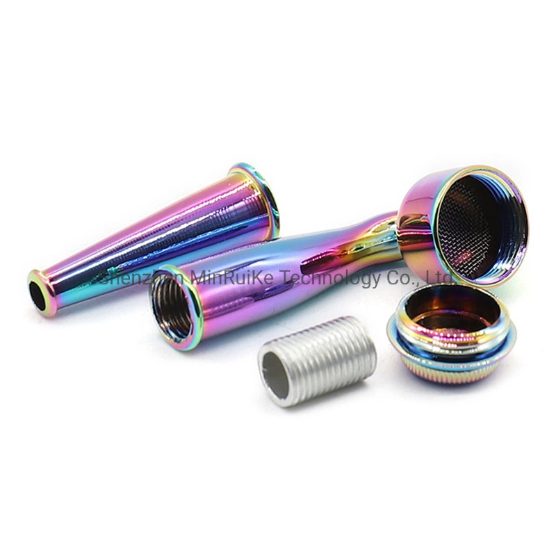 Simple Metal Smoking Pipes Portable Long Metal Cigarette Holder Pipe Creative Smoking Accessories