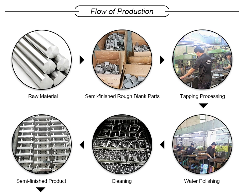 304 Stainless Steel Round Pipe Rack Tube Coaxial Connector Metal Pipe