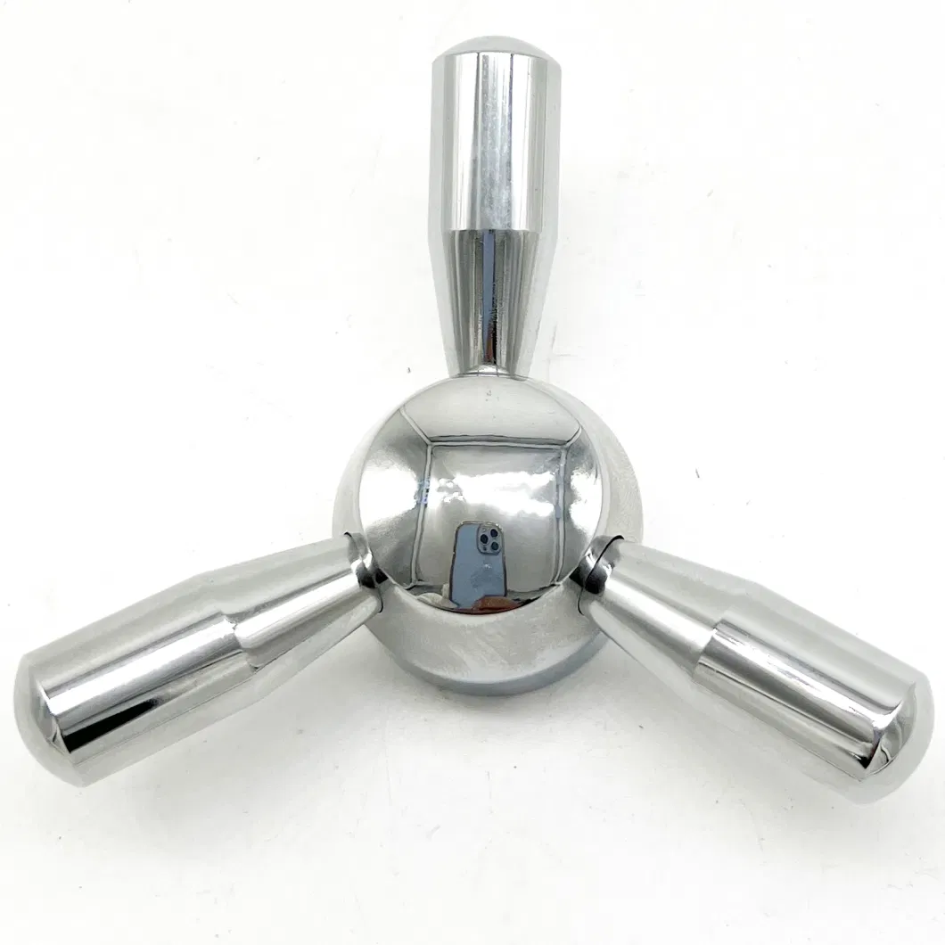 Zinc Alloy Titanium Plating 3 Spoke Handle for Gun Safe and Home