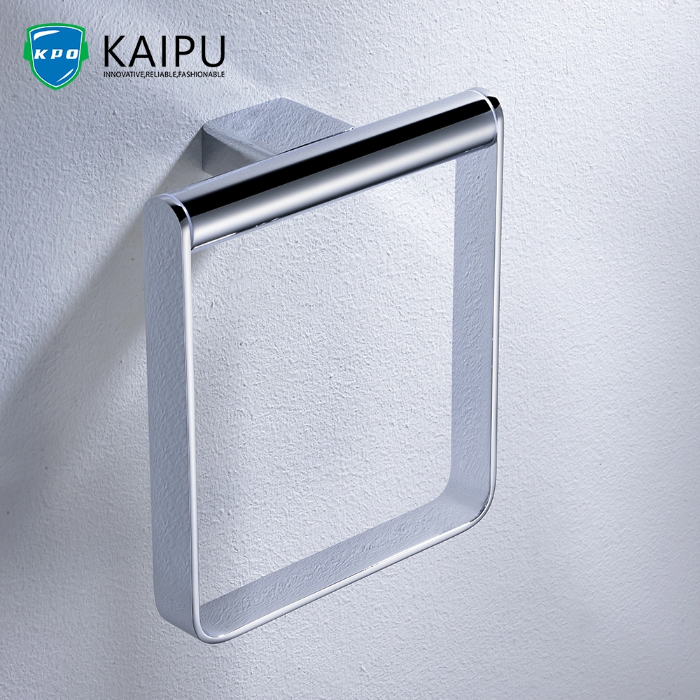 Bathroom Chrome Square Towel Rack