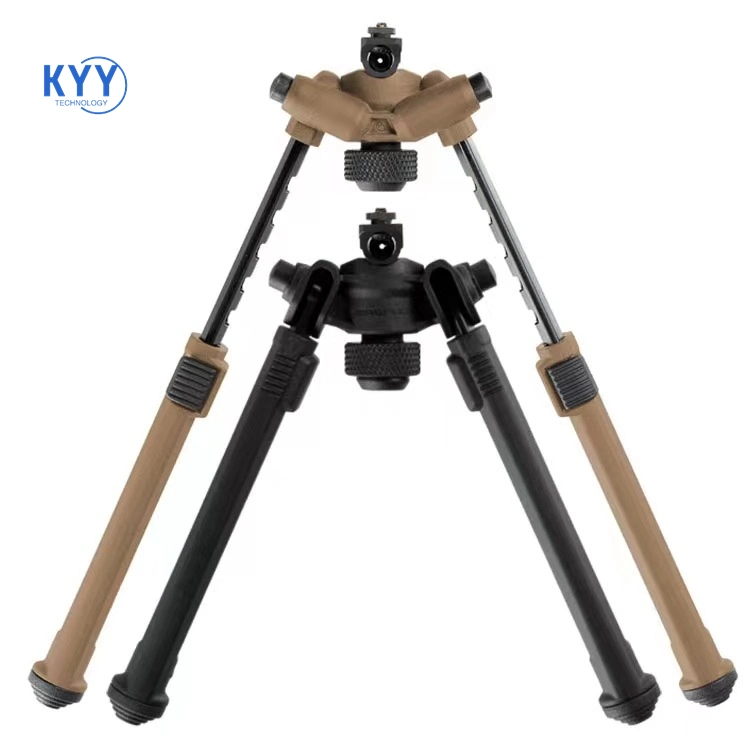 Outdoor Aluminum Alloy Nylon Foot Stand Telescopic Tactical Rack Bipod