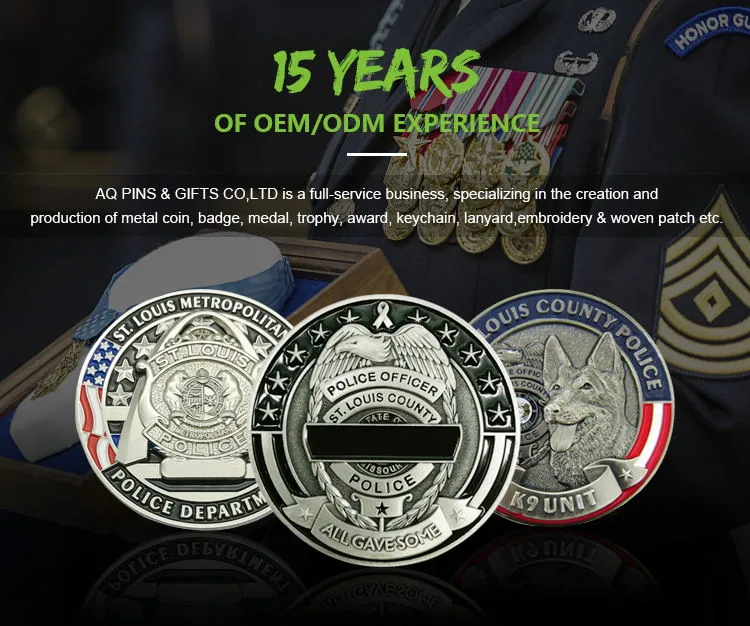 Custom Wholesale Metal New York Police Coin for Souvenir Wholesale Custom Cheap Metal New York Police Coin for Sale (393)