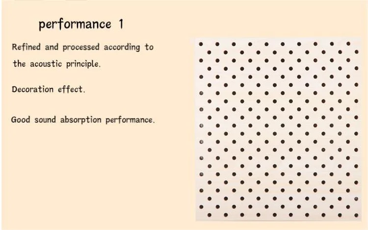 Sound Absorbing Materials Wood Panel for Wall and Ceiling for Lecture Hall