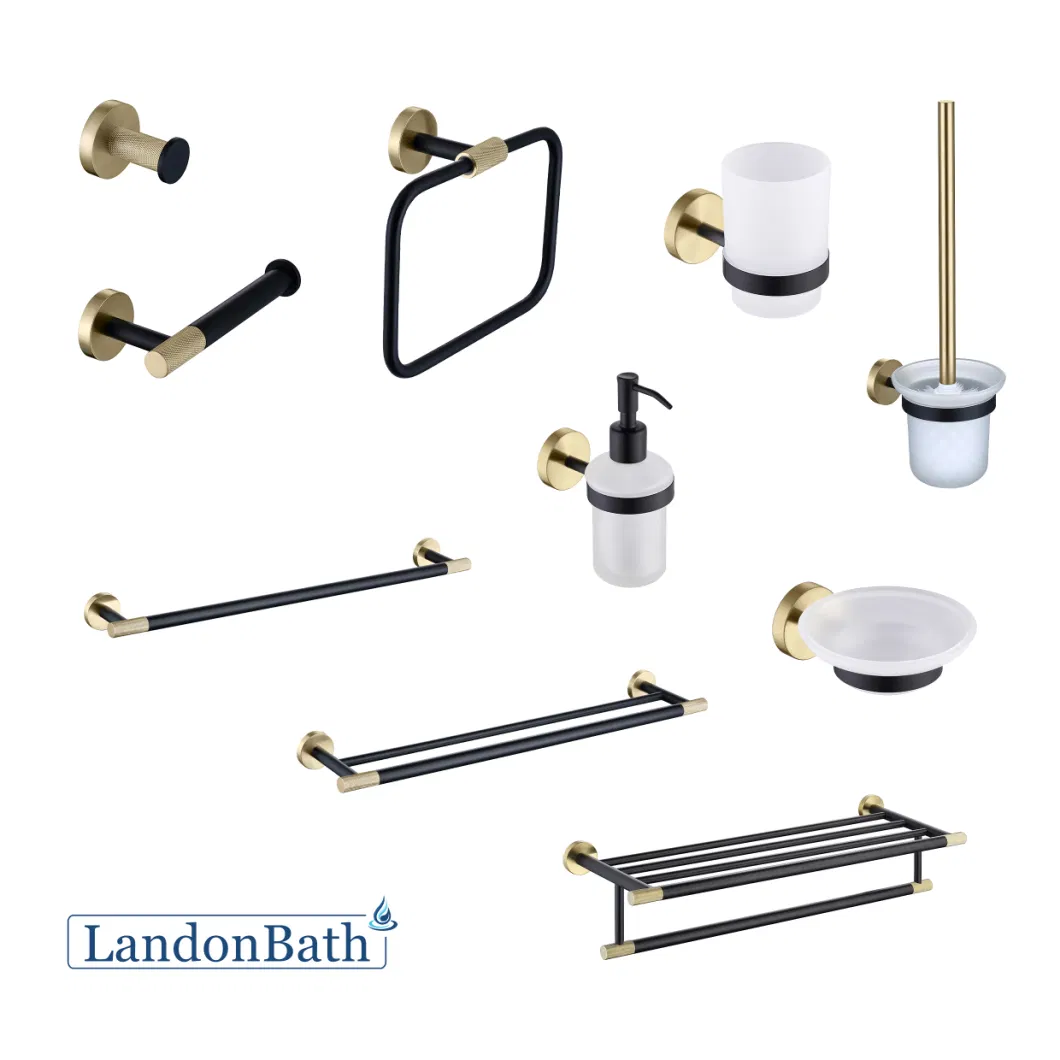 Luxury Brass Antique Bathroom Hardware Accessories Towel Rack