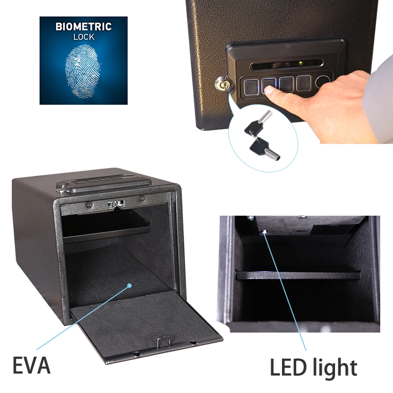 Quick Access Fingerprint Biometric Car Gun Safe Box