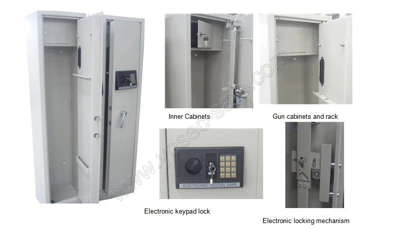 Electronic Biometric Lock Fingerprint Rifle Safe with 3 Gun Capacity