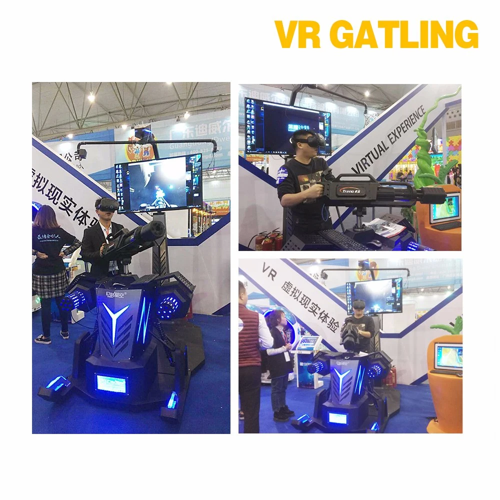 360 Degree Panoramic Gatling Virtual Reality Simulator 9d Vr Shooting Game Cinema