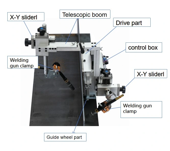 Air Cooling Horizontal Fillet Weld Ka-H5-G T Profile Double-Sided Fillet Welding Car