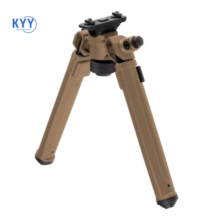 Outdoor Aluminum Alloy Nylon Foot Stand Telescopic Tactical Rack Bipod