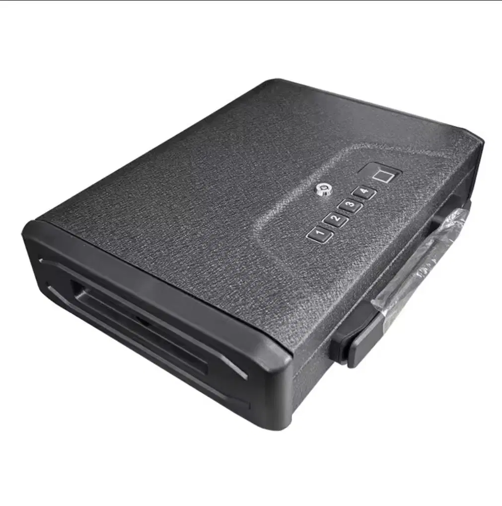 2024 New Product Gun Safe Box Hot Portable Gun Safe Box Jewelry Cash Insurance Box Car Home Fingerprint Keys