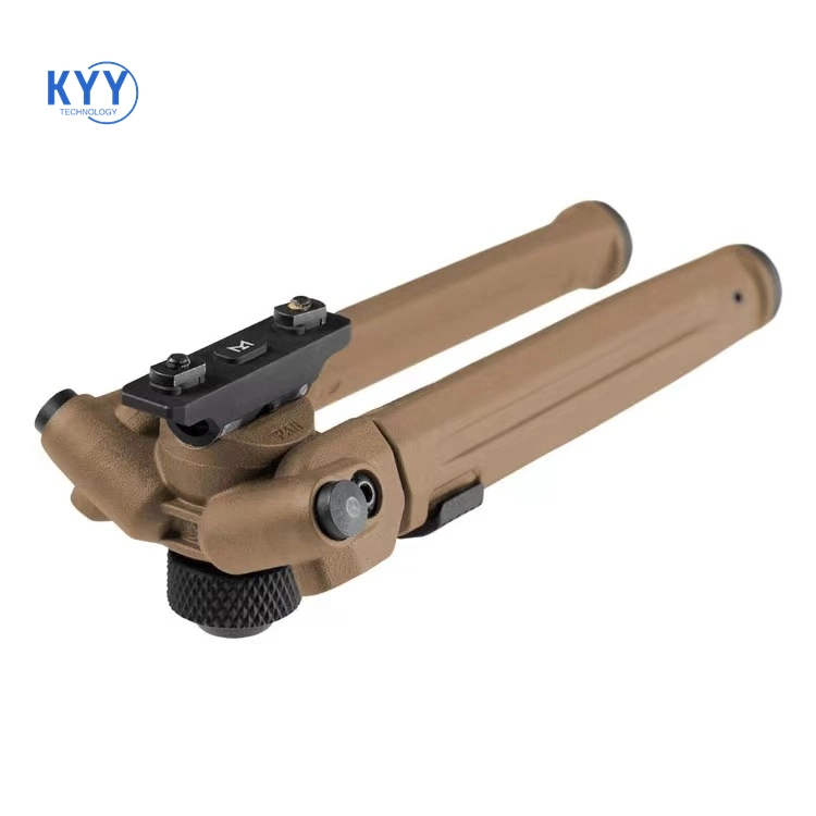 Outdoor Aluminum Alloy Nylon Foot Stand Telescopic Tactical Rack Bipod