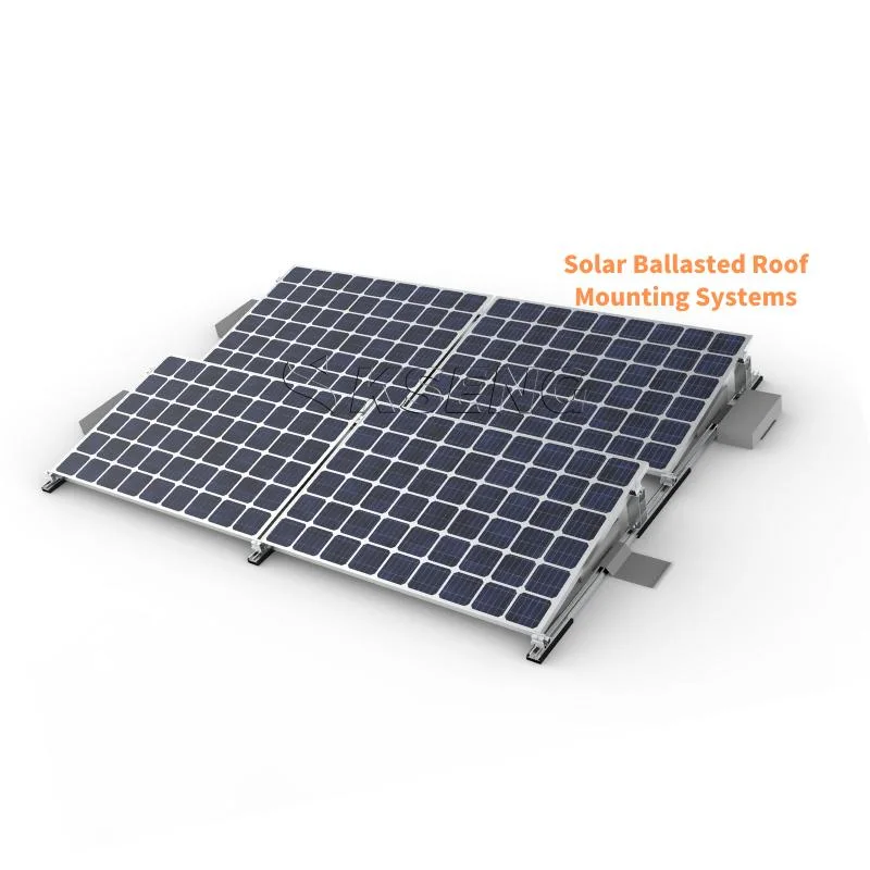 Solar Manufacturing Companies PV Solar Panel Roof Racking Mount System Solar Rack Ballasted Roof Mounting