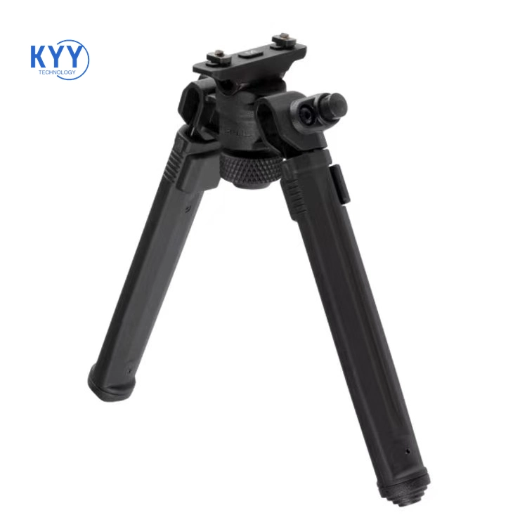 Outdoor Aluminum Alloy Nylon Foot Stand Telescopic Tactical Rack Bipod