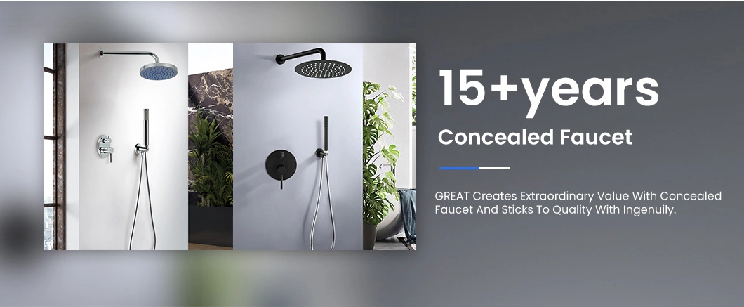 Great Chrome Concealed Shower System Mixers Factory Concealed Vertical Shower Faucet China Gl5025A501 Shower Faucet Fast Concealed Mixer Shower System Faucet