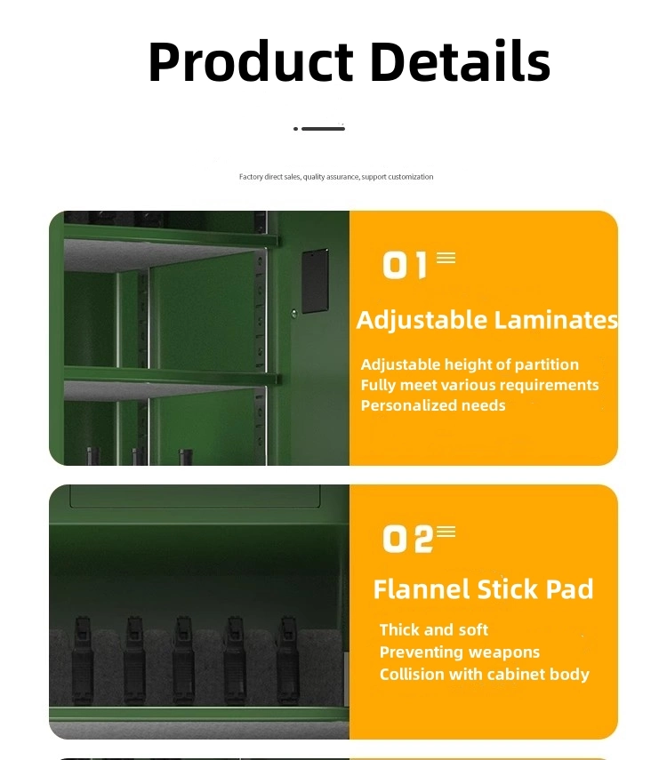 Warehouse Metal Weapon Equipment Storage Cabinet Thickened Steel Storage Cabinet