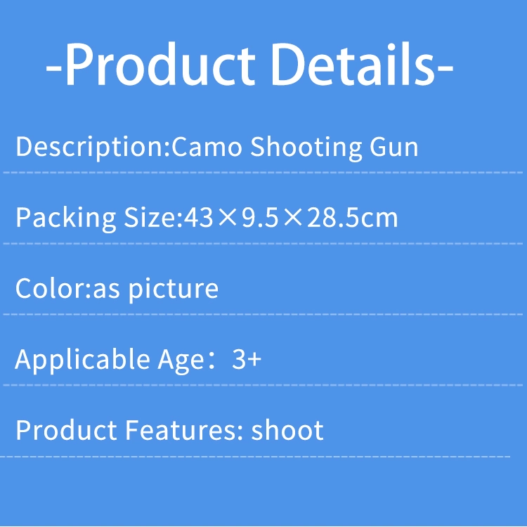 QS Indoor Gun Toys Kids Interesting Outdoor Shooting Game Multiplayer Interaction EVA Soft Bullet Camouflage Air Popper Gun Set Toys with Cloth Target