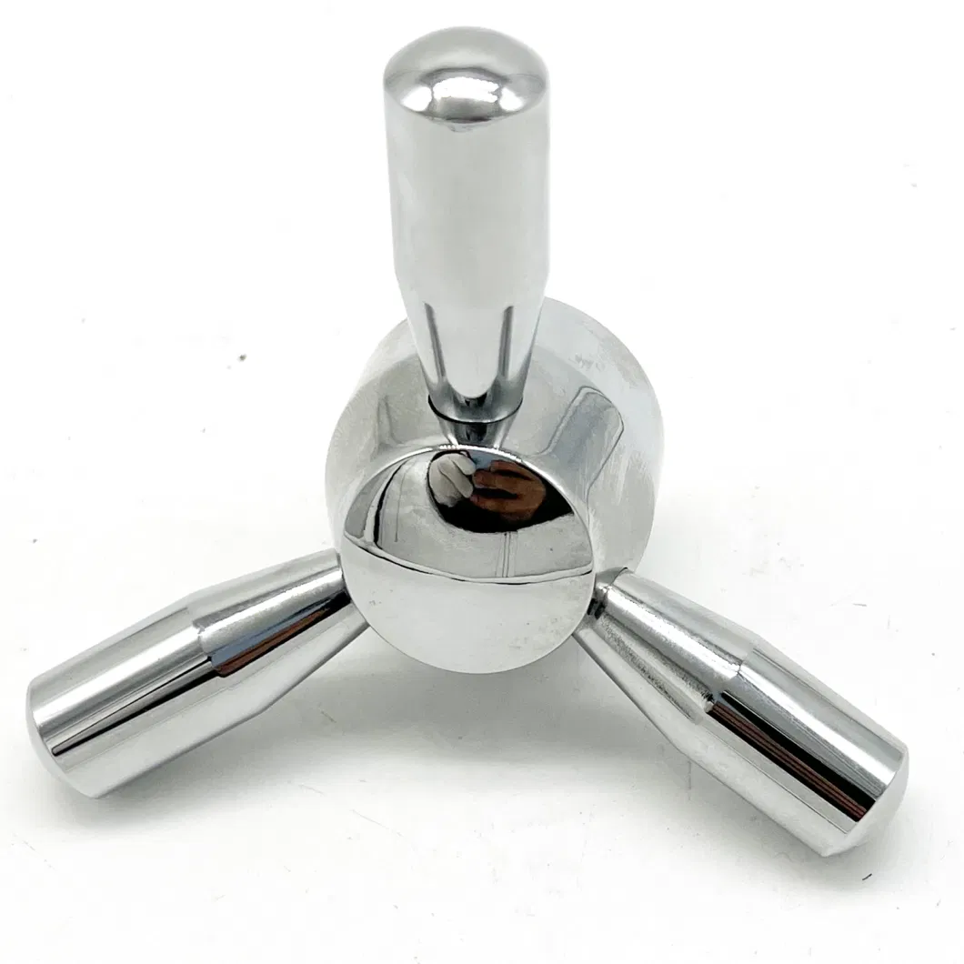 Zinc Alloy Titanium Plating 3 Spoke Handle for Gun Safe and Home