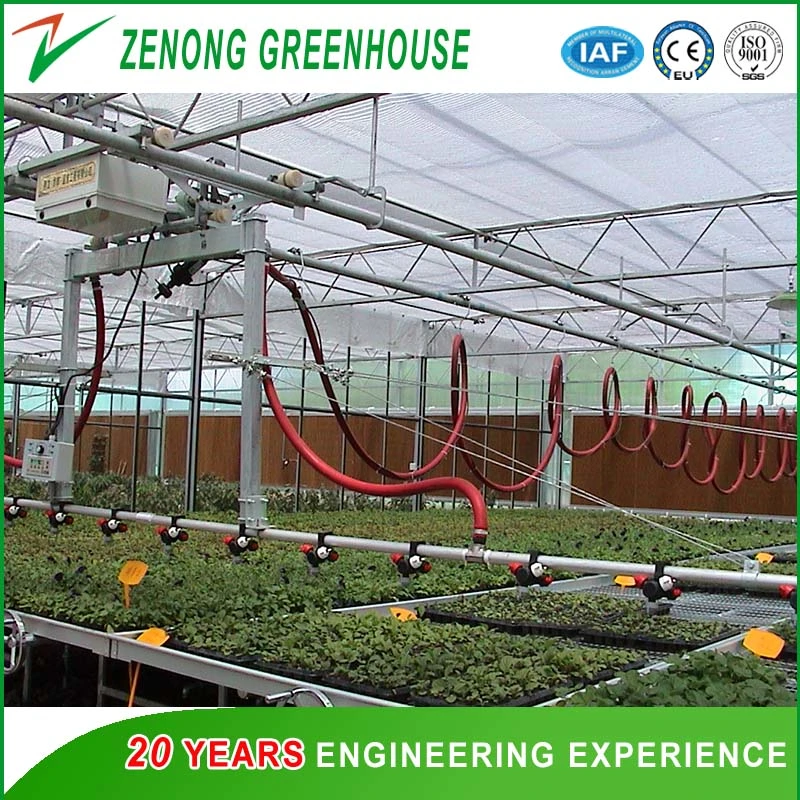 Self-Propelled Sprinkler with Three-Position Head for Greenhouse Irrigation System/Greenhouse Facility