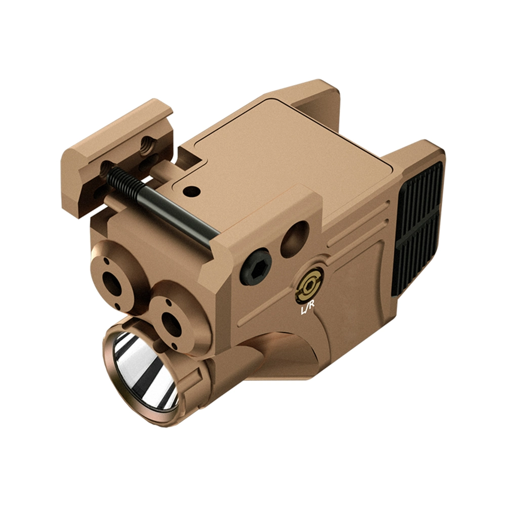 Compact Dual Aiming Tactical Rail Laser Sight Green Red Laser USB Rechargeable Picatinny Rail Mount Low Profile for Guns