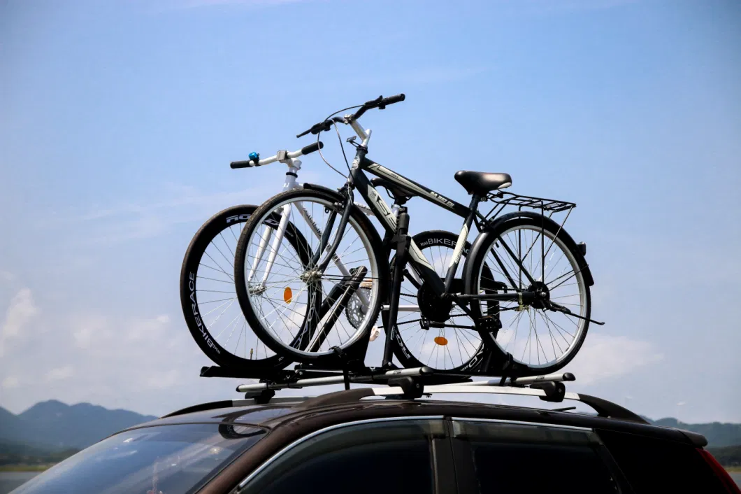 Universal Aluminum Foldable Small Volume Car Bicycle Carrier Mount Bike Holder Roof Bike Rack