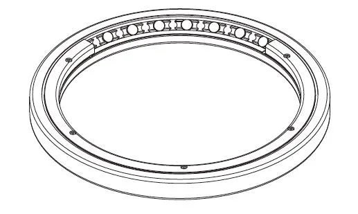 Crbt805A Crossed Roller Bearing Non Standard Bearing Thin Wall