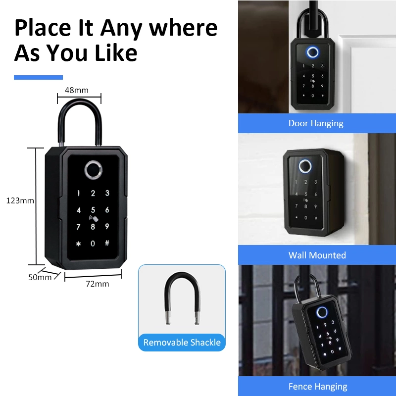 Digital Alloy WiFi Smart Key Box Wall Mounted