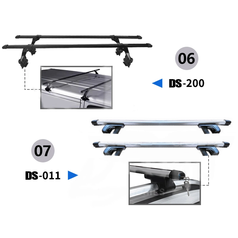 with 4PCS LED Light 4X4 Aluminium Alloy SUV Car Cargo Carrier Basket Car Roof Rack