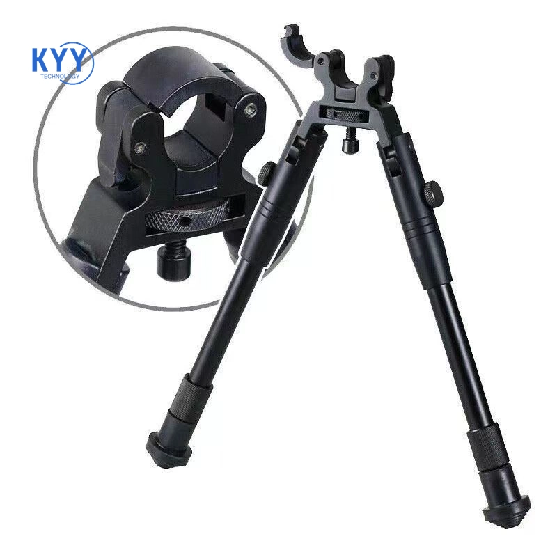 Bipod Bracket for Outdoor Camera Photography Round Mouth Bipod 6 Inch Round Mouth Hunting Bipod