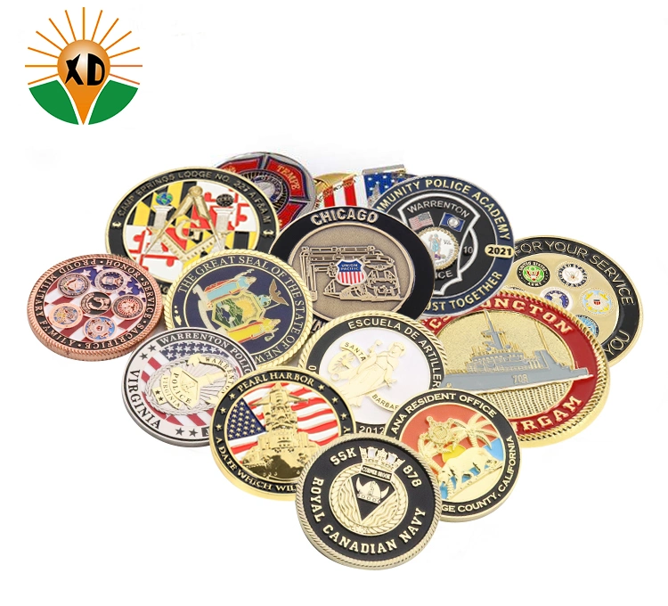 Us Air Force Metal Souvenir Army USA China Wholesale Promotion Gift Zinc Alloy Metal Coins Custom Military Medallion Customized Design Challenge Coin