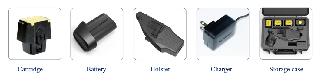 Long Distance Police Stun Gun with Green Laser Strong Light