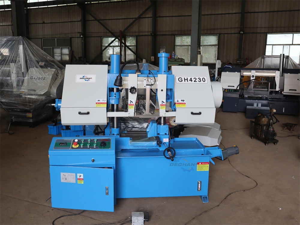 Chinese Double Column Band Sawing Machine Gh4230 High Quality Metal Cutting Band Sawing Machine for Sale