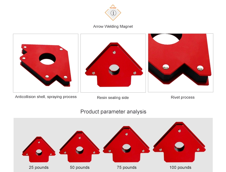 King Sun Strong Arrow Shape Magnet Weld Holders for Multiple Angles