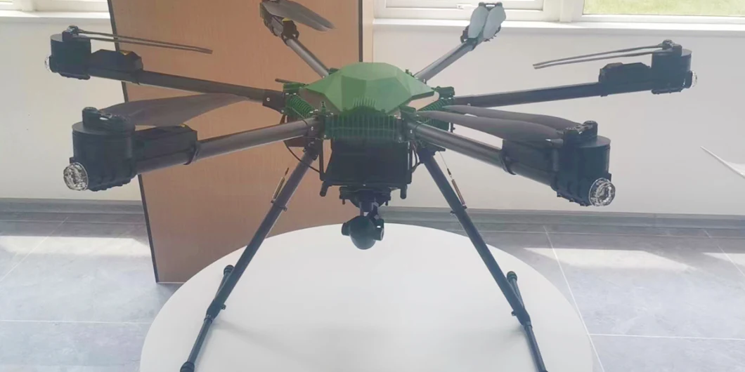 Optional Multi-Tasking Loads 70 Min Endurance Roof Inspection Fpv Drone Hexacopter Uav with Multiple Pods